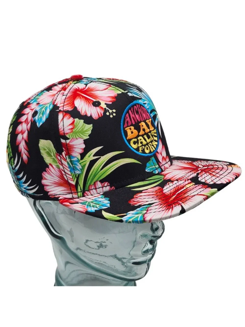 Anchor Bay California Hawaiian Hibiscus Floral Palm OTTO Snapback Hat Mendocino